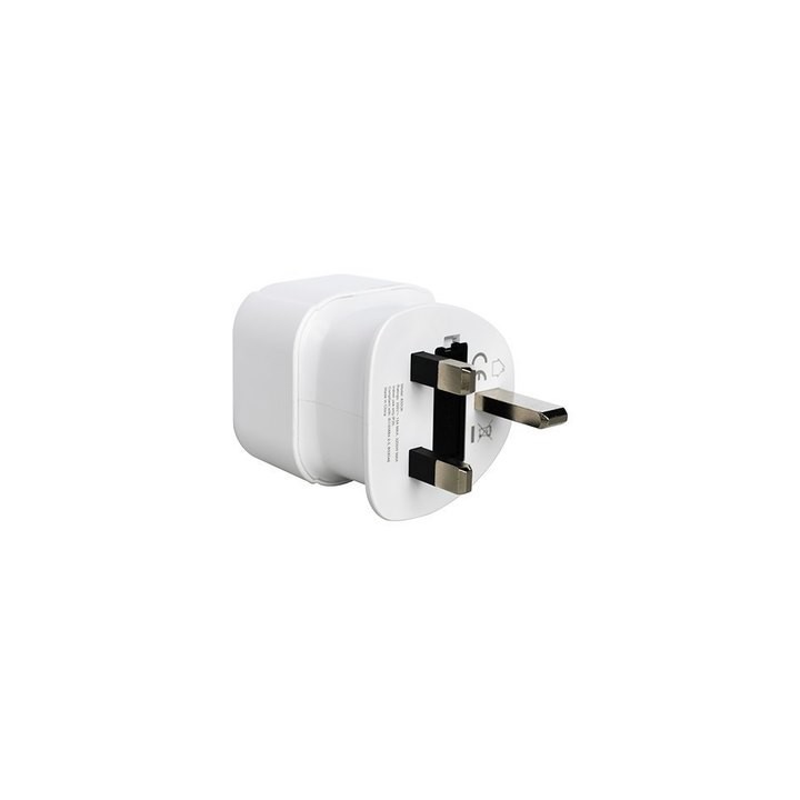 adaptador enchufe viaje espana a uk savio ap-04 13a 3250w 100-250v, 50 hz