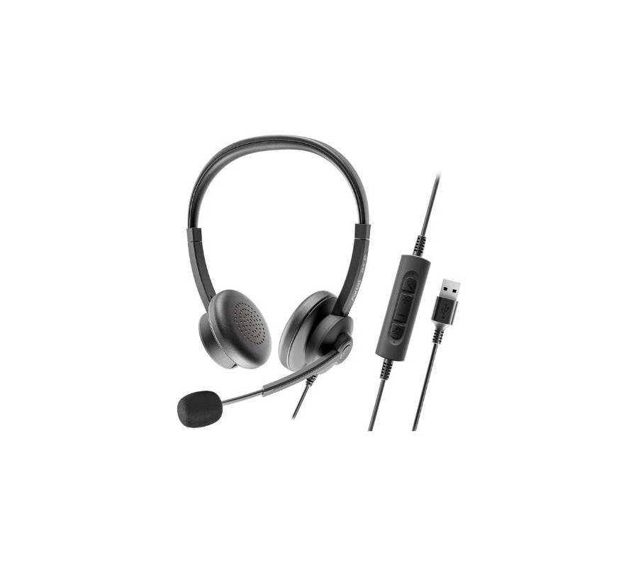 auriculares axtel ace uc stereo usbc-a plug