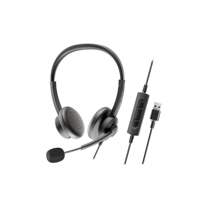 auriculares axtel ace uc stereo usbc-a plug