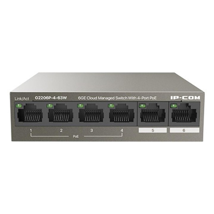 ip - com switch ip - com g2206p - 4 - 63w 6 puertos