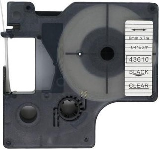 (obsoleto) cinta comp dymo d1 6mm ng/tr 43610