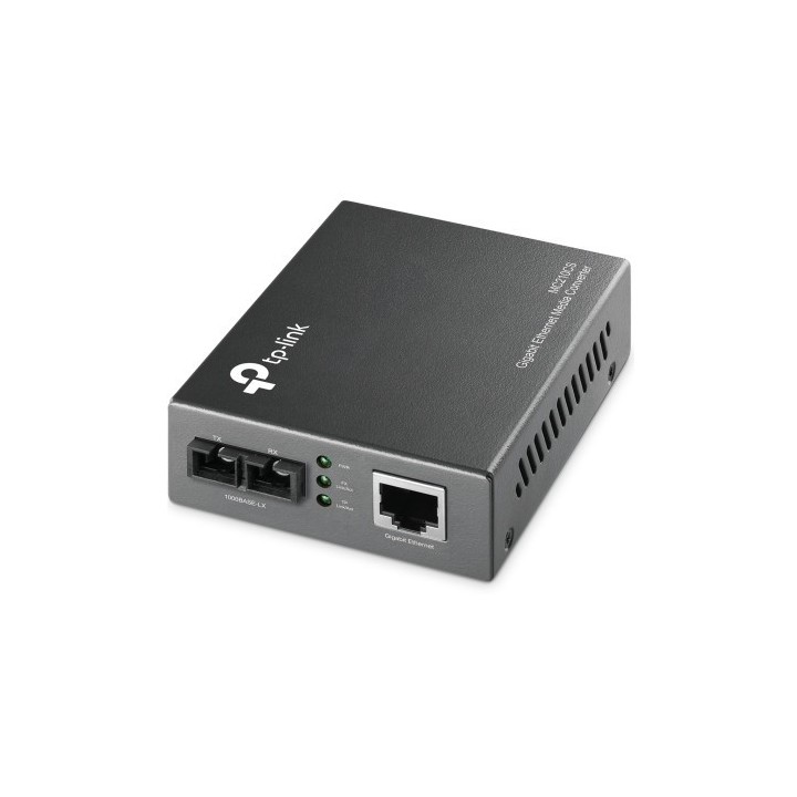 tp-link tp-link mc210cs convertidor de medios monomodo gigabit