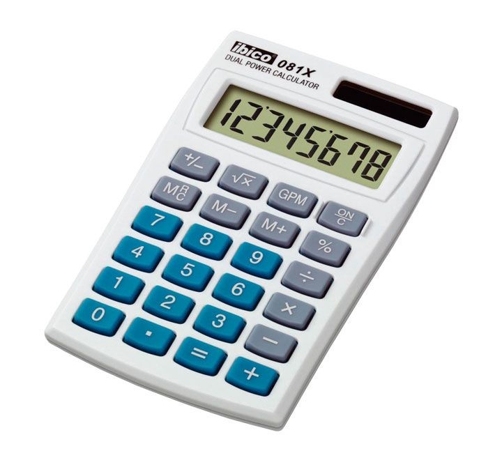 calculadora bolsillo ibico 8 dig 081x ib410000