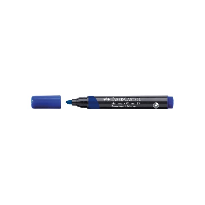 faber-castell marcador multimark winner 23 azul punta conica y sin clip faber castell 453353