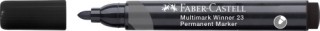 faber-castell marcador multimark winner 23 negro punta conica y sin clip faber castell 453397
