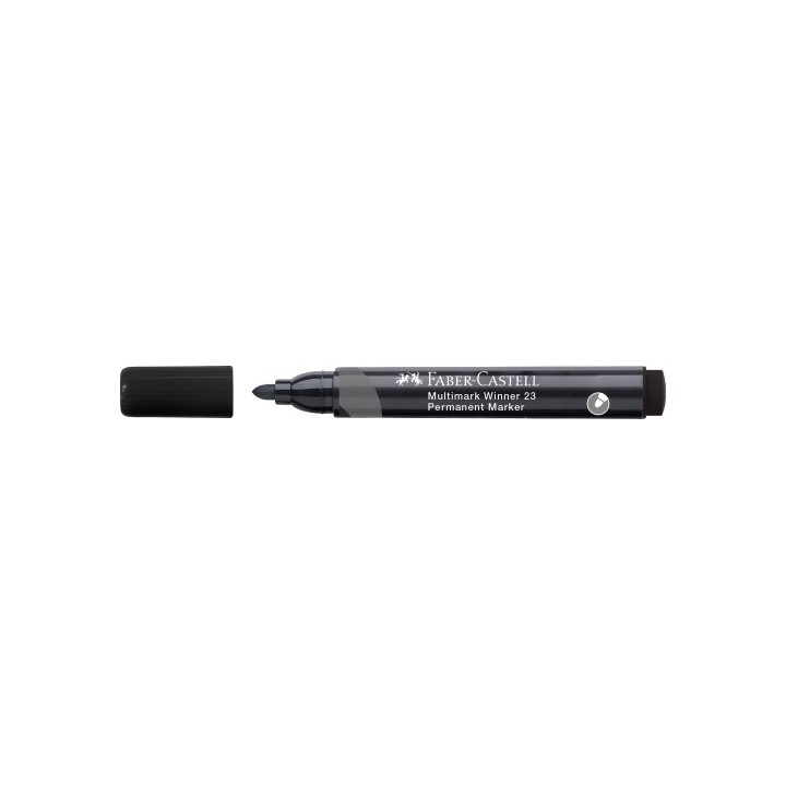 faber-castell marcador multimark winner 23 negro punta conica y sin clip faber castell 453397