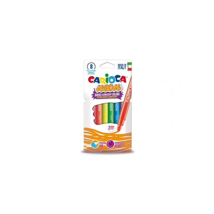 carioca estuche rotuladores neon 8 pcs carioca 42785