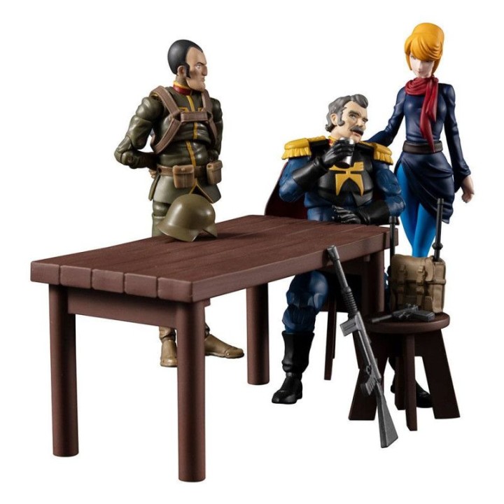 megahouse figuras megahouse g.m.g mobile suit gundam principality of zeon team ramba ral set