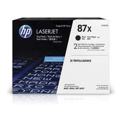 hp toner hp laserjet enterprise 87x negro pack 2 unidades
