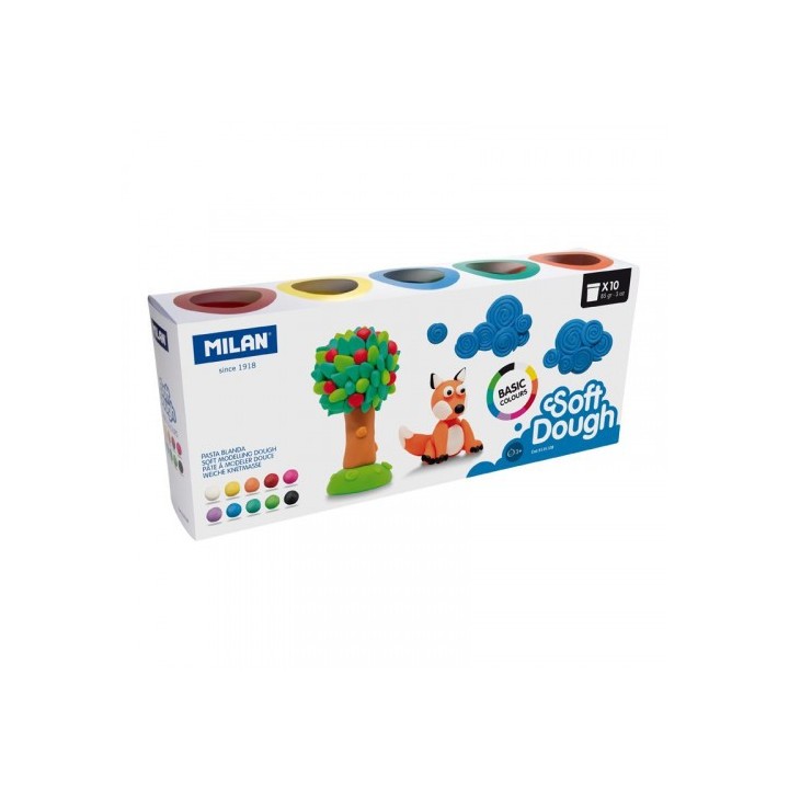 milan milan 913510b compuesto para ceramica y modelaje pasta para modelar 850 g multicolor 10 pieza(