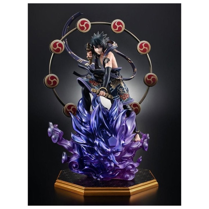megahouse figura megahouse gem series naruto shippuden sasuke dios del trueno