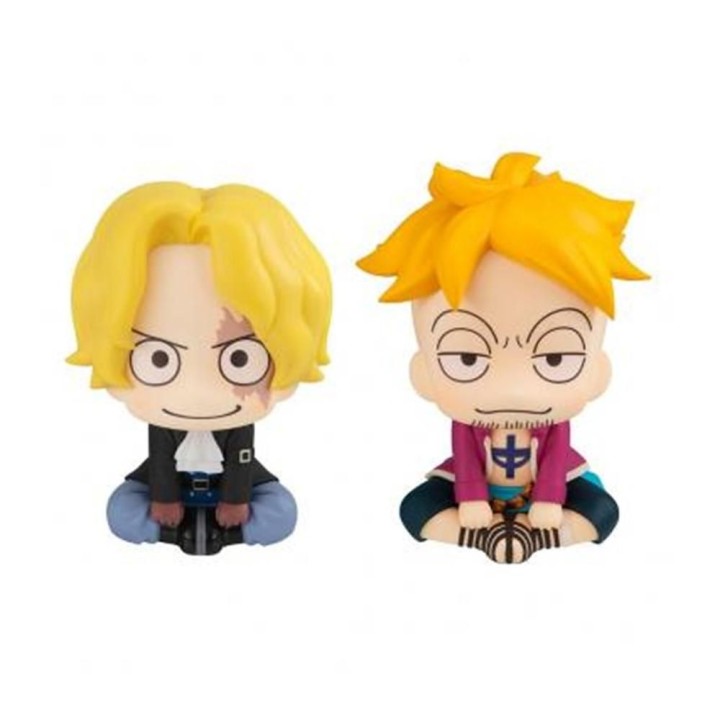megahouse figura megahouse look up one piece sabo & marco con regalos sorpresa