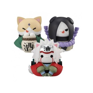 megahouse pack figuras megahouse 3 unidades naruto megacat nyanto gift incluido