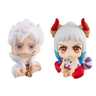 megahouse figura megahouse one piece look up monkey d luffy gear 5 & yamato