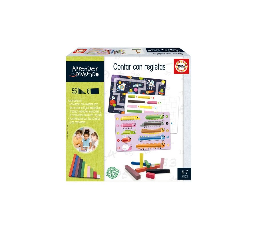 educa borras juego contar con regletas (col. aprender es divertido) educa borras 20110