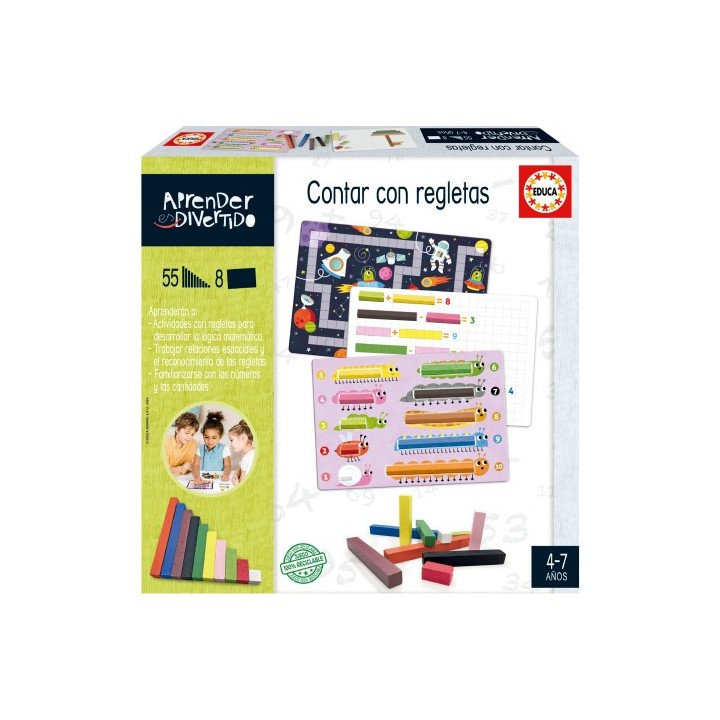 educa borras juego contar con regletas (col. aprender es divertido) educa borras 20110