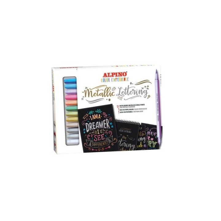alpino set metallic lettering color experience alpino ar010701