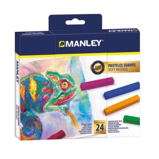 manley estuche 24 soft pastels manley msp00024