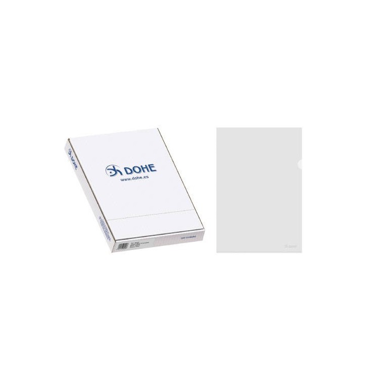 dohe caja 100 dossieres unero basic cristal folio 225x330 100 u dohe 90590