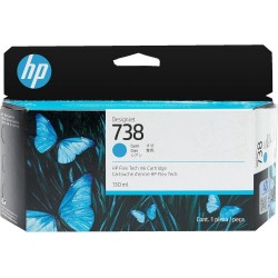 hp hp designjet 738 cartucho cian 130ml