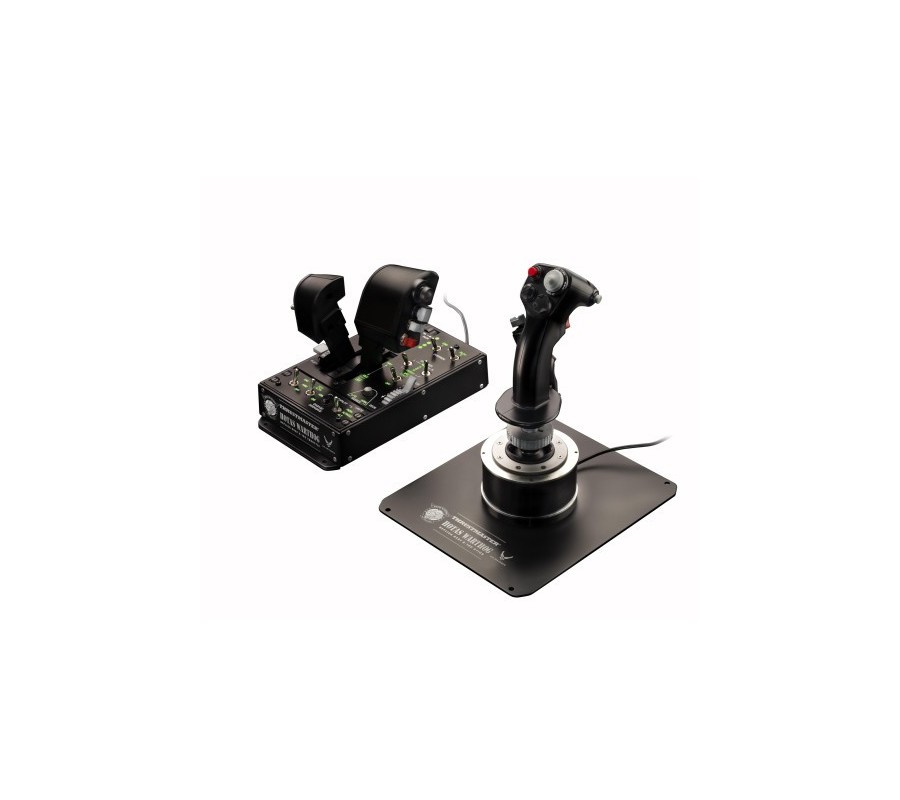 thrustmaster thrustmaster hotas warthog negro palanca de mando pc, playstation 3
