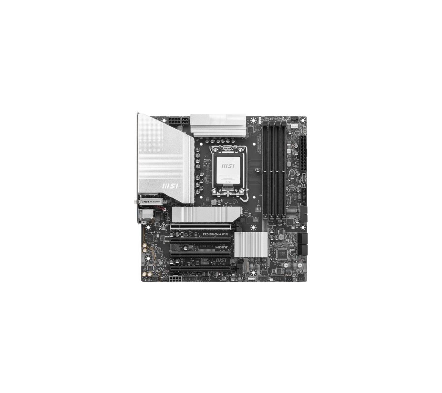 msi msi pro b860m-a wifi placa base intel b860 lga 1851 (socket v1) micro atx
