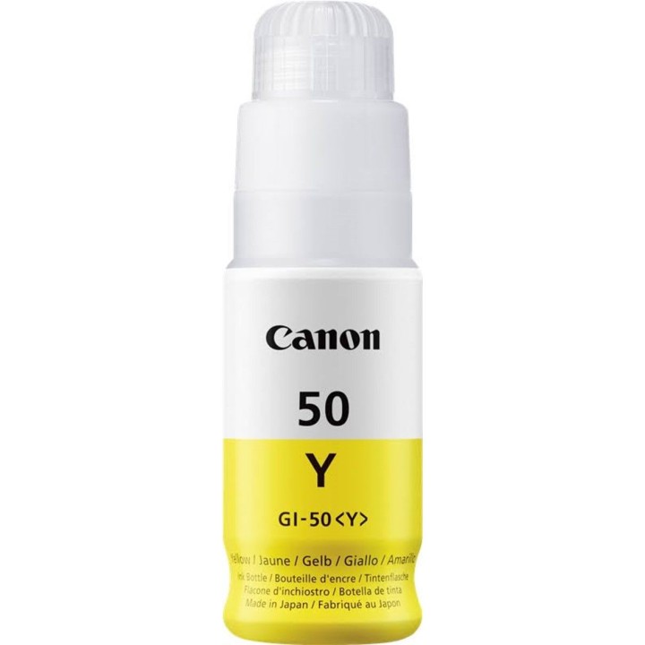 canon botella tinta canon gi - 50y amarillo 70ml 7700 paginas