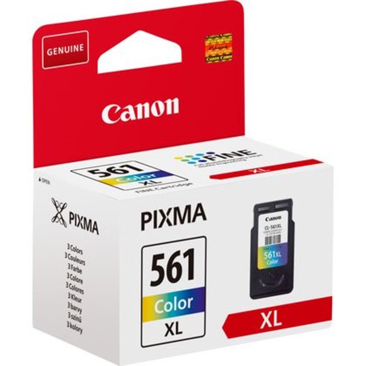 canon cartucho tinta canon cl - 561xl cian - magenta - amarillo 12.2ml 300 paginas -  ts5350 -  ts53