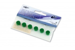 faibo blister de 6 imanes redondos 10mm. en color verde faibo 60-10-04