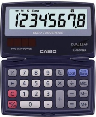 calculadora casio bolsillo 8 dig sl-100 vera