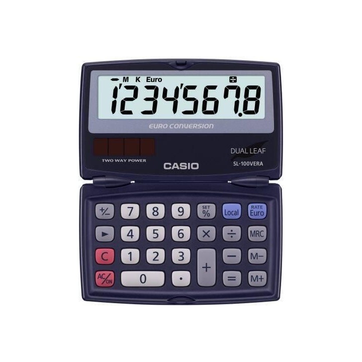 calculadora casio bolsillo 8 dig sl-100 vera