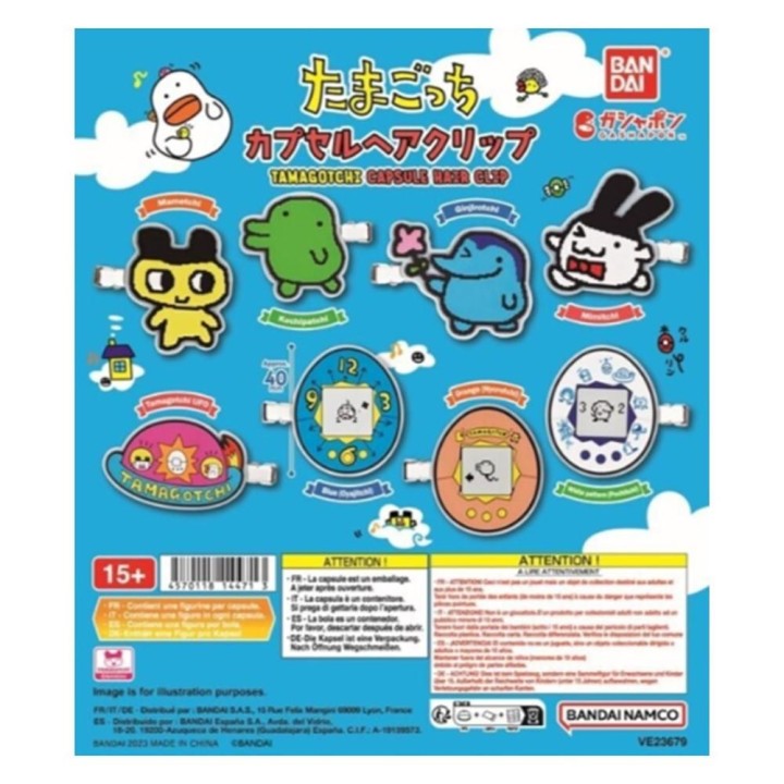 bandai set gashapon 40 unidades tama capsule hair clip