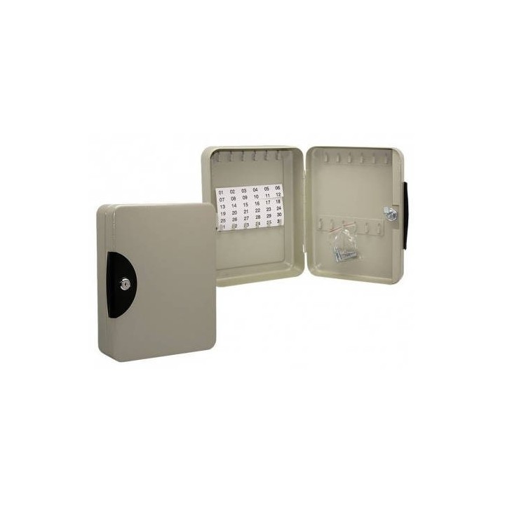 bismark caja guardallaves metalica 54 llaves en color gris bismark 319902