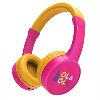 energy lol&roll auriculares pop kids bt pink