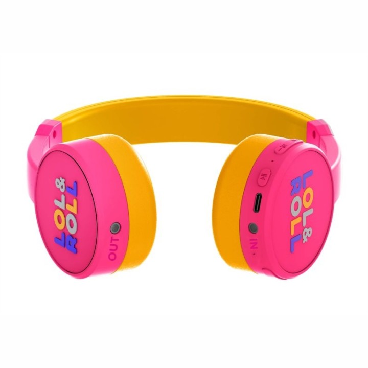 energy lol&roll auriculares pop kids bt pink