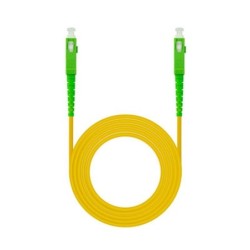 nanocable cable fibra sc/apc lszh amarillo 10m