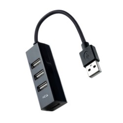 nanocable hub usb 2.0 con 4 puertos de usb 2.0