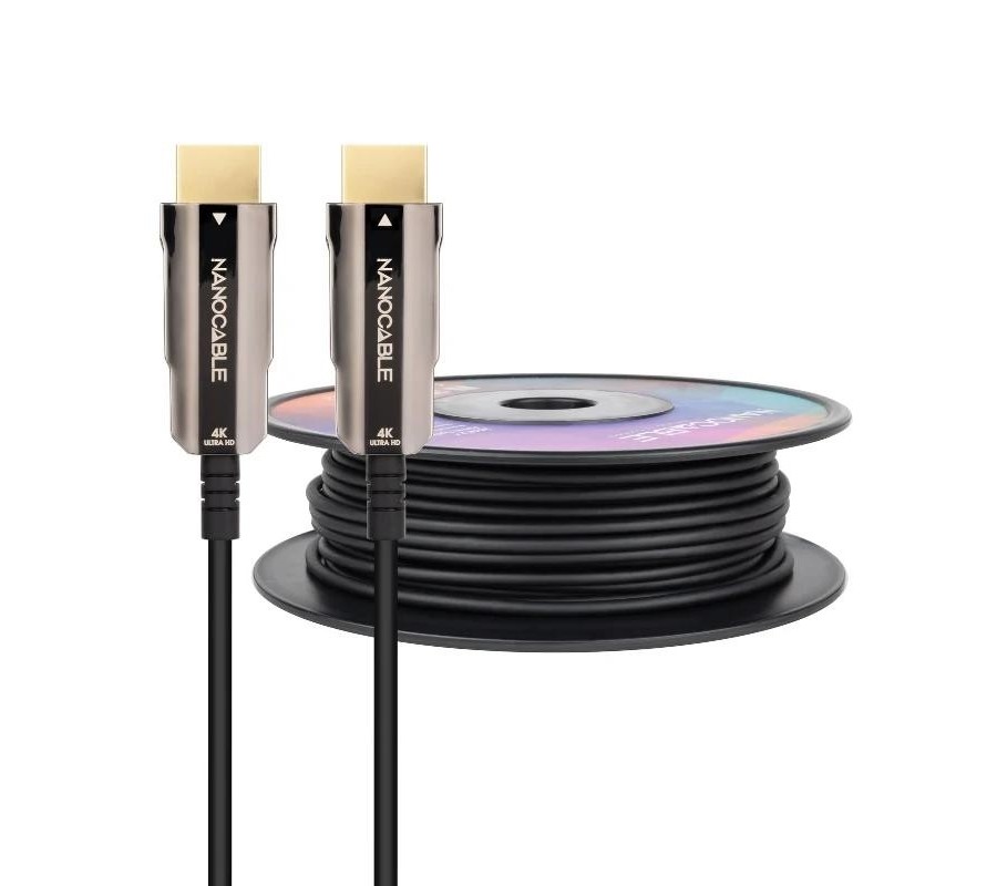 nanocable cable hdmi v2.0 aoc 4k@60hz 18gbp 30 m