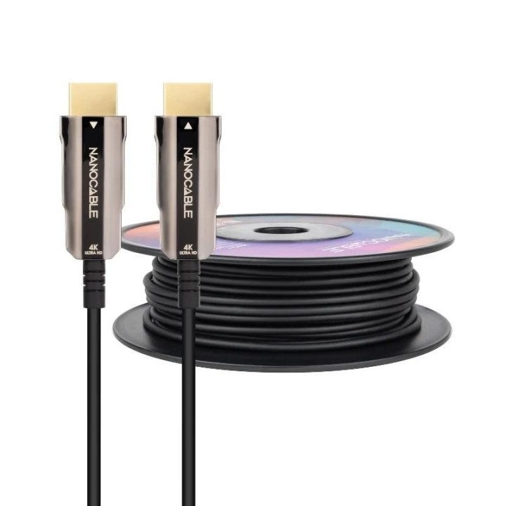 nanocable cable hdmi v2.0 aoc 4k@60hz 18gbp 30 m