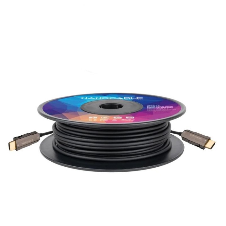 nanocable cable hdmi v2.0 aoc 4k@60hz 18gbp 30 m