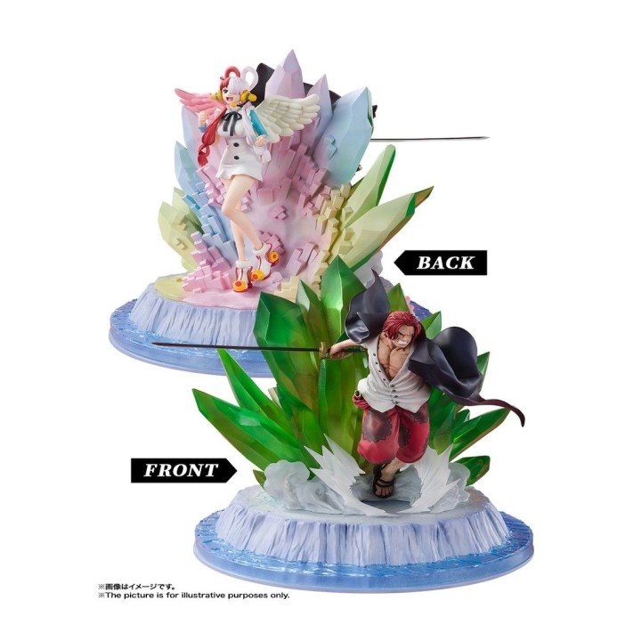 tamashii nations figura tamashii nations figuarts zero one piece extra battle red shanks & uta