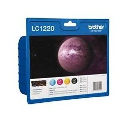 brother cartucho tinta brother lc1220bkbp paquete de 4 300 paginas dcpj525w -  dcpj725dw -  dcpj925d