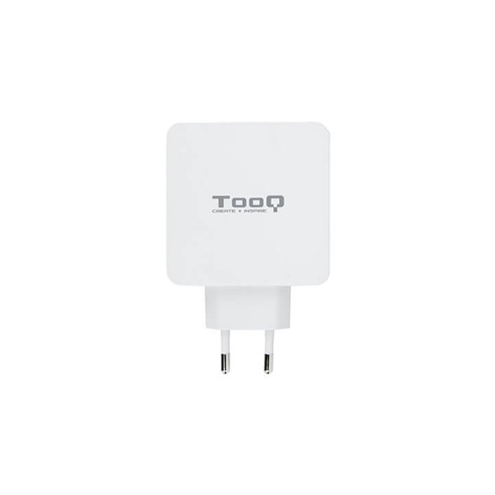 tooq cargador doble usb tipo c pd + usb tipo a qc3.0 tooq blanco usb tipo c pd - usb tipo a qc3.0 -