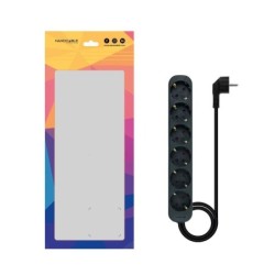 nanocable regleta de enchufes 6 tomas 1.4 m negro