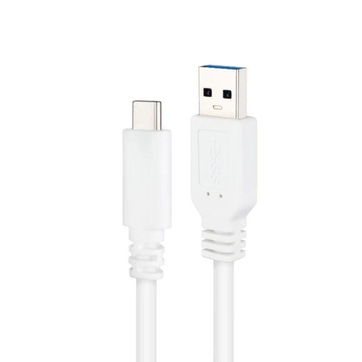 nanocable cable usb 3.1 gen2 usb-c/a 1 m blanco
