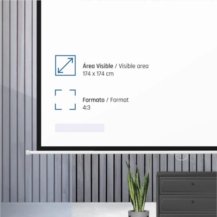 iggual pantalla manual 4:3 100 180x180 cm