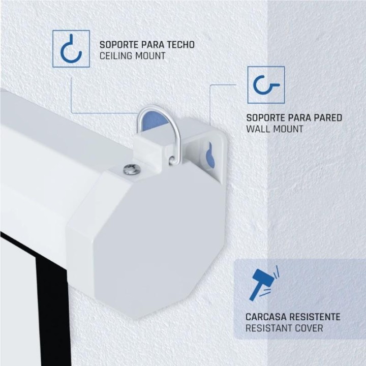 iggual pantalla manual 4:3 100 180x180 cm
