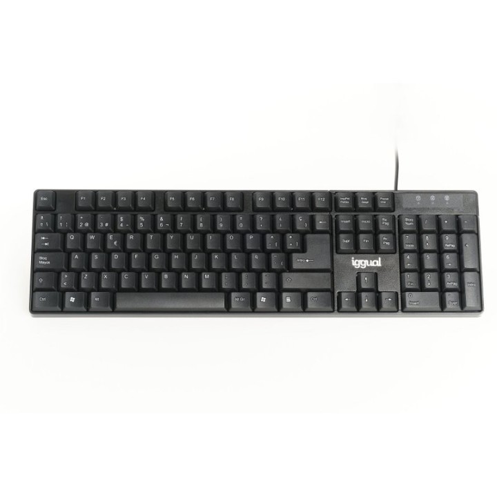 iggual teclado estandar ck-frameless-105t negro