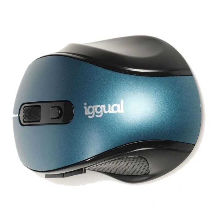 iggual raton inalambrico ergonomic-m-1600dpi azul