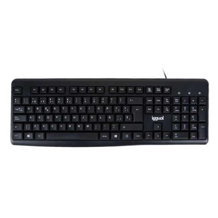 iggual teclado estandar ck-basic2-105t negro